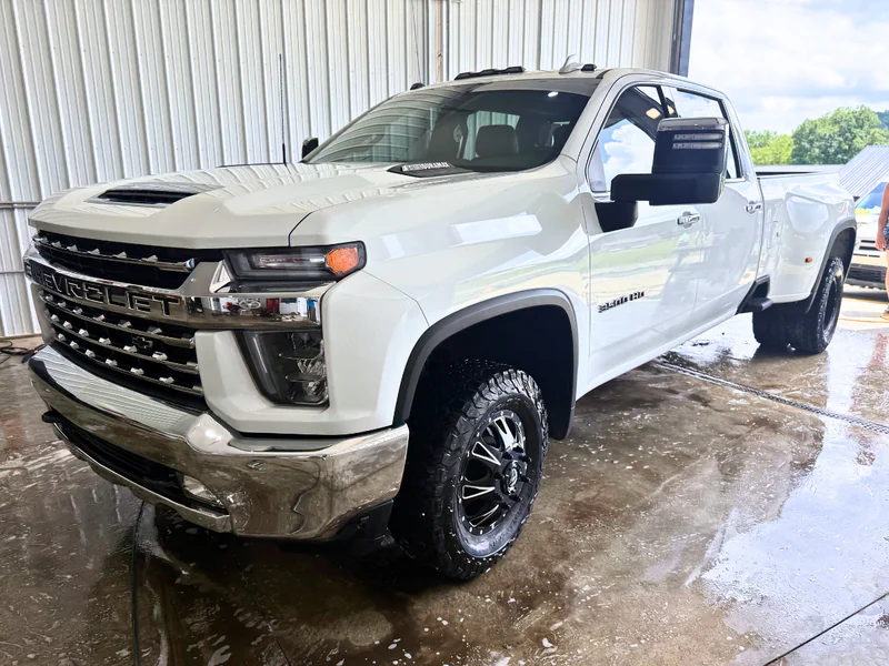 Premium package service showing complete vehicle transformation with ceramic coating