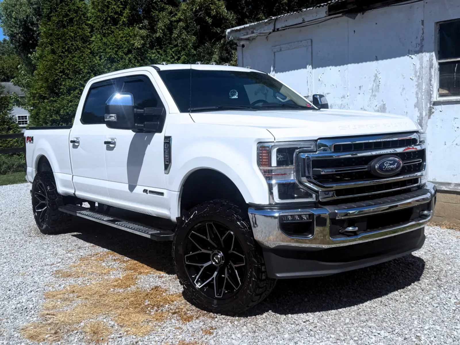 White Ford F150 with premium exterior detailing